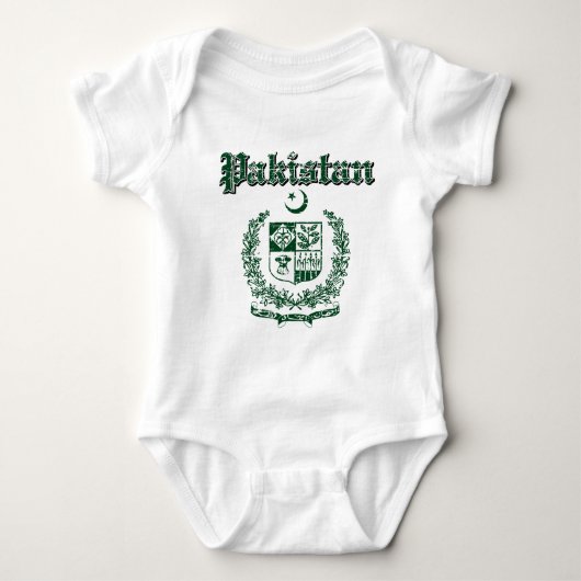 Pakistan-Wappen Entwürfe Baby Strampler (Vorderseite)