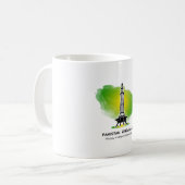 Pakistan Zindabad Minare Pakistan Unabhängigkeitst Kaffeetasse (Vorderseite Links)