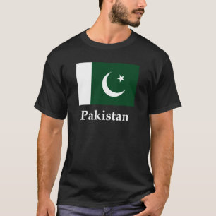 Pakistanflagge und -name T-Shirt