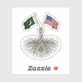 Pakistani-American Aufkleber (Blatt)