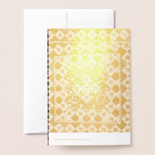 Pakistani / Balochi / Indisch / Türkisch Dzin Post Folienkarte (Rückseite mit Umschlag)