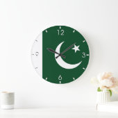 Pakistani Flag Clock Große Wanduhr (Zuhause)