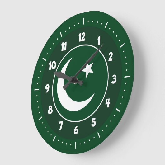 Pakistani flag clocks große wanduhr (Winkel)