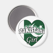Pakistani Girl Magnet (Vorderseite/Rückseite)