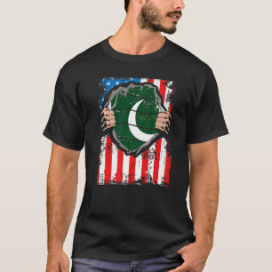Pakistanische Fahne zum Grown Patriot Pakistan T-Shirt