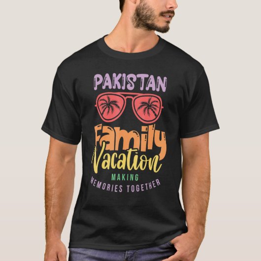 Pakistanische Familie Urlaub Matching Outfit T-Shirt (Vorderseite)