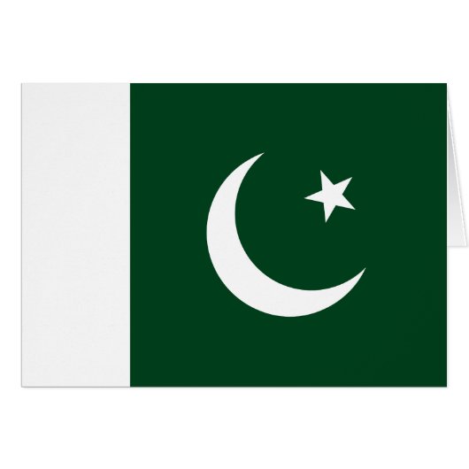 pakistanische Flagge (Vorderseite (Horizontal))