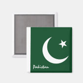 Pakistanische Flagge / Asiatische Urlaubs- und Spo Magnet (Vorderseite/Rückseite)