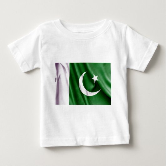 pakistanische Flagge Baby T-shirt (Vorderseite)