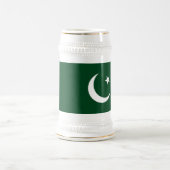 pakistanische Flagge Bierglas (Mittel)