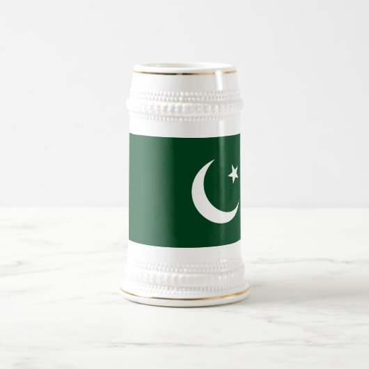 pakistanische Flagge Bierglas (Mittel)
