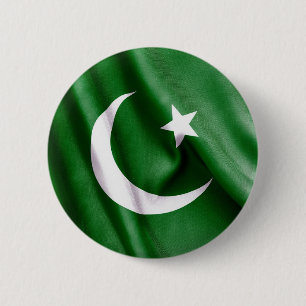 pakistanische Flagge Button