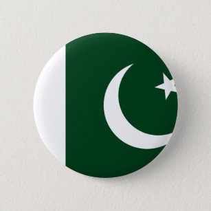 pakistanische Flagge Button