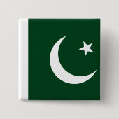 pakistanische Flagge Button (Vorderseite)