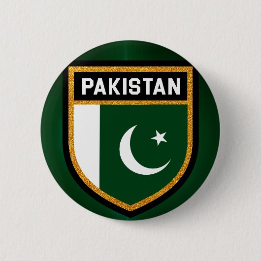 pakistanische Flagge Button (Vorderseite)
