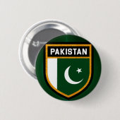 pakistanische Flagge Button (Vorne & Hinten)