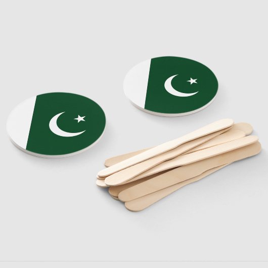 pakistanische Flagge Fächer (Non-assembled)