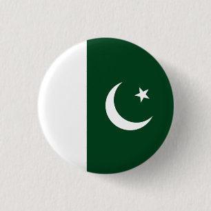 Pakistanische Flagge, Flagge Pakistans Button