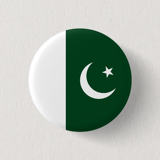 Pakistanische Flagge, Flagge Pakistans Button (Vorderseite)