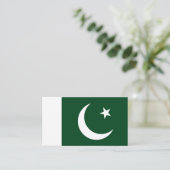Pakistanische Flagge, Flagge Pakistans Visitenkarte (Stehend Vorderseite)