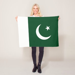 pakistanische Flagge Fleecedecke