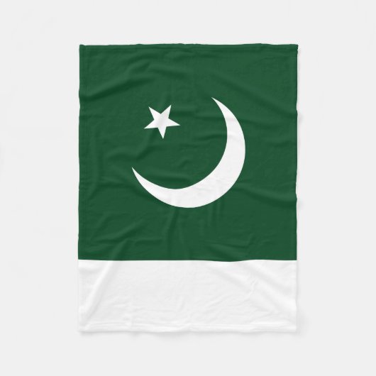 pakistanische Flagge Fleecedecke (Vorderseite)