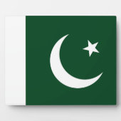 Pakistanische Flagge Fotoplatte (Vorderseite)