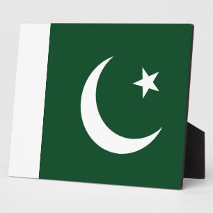 Pakistanische Flagge Fotoplatte