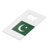 pakistanische Flagge Geldbeutel Flaschenöffner (Rückseite Schrägansicht)