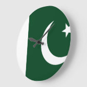 pakistanische Flagge Große Wanduhr (Winkel)