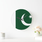 pakistanische Flagge Große Wanduhr (Zuhause)