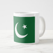 pakistanische Flagge Jumbo-Tasse (Vorderseite Rechts)