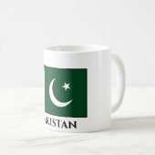 pakistanische Flagge Kaffeetasse (VorderseiteRechts)