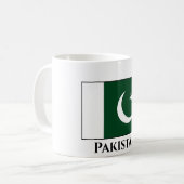 pakistanische Flagge Kaffeetasse (Vorderseite Links)