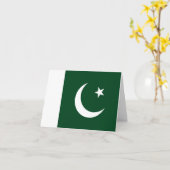pakistanische Flagge Karte (Gelbe Blume)