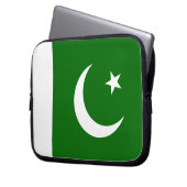 pakistanische Flagge Laptopschutzhülle (Vorderseite Links)