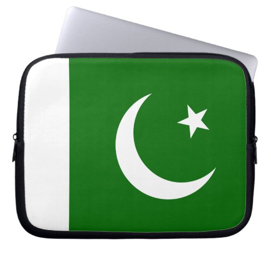 pakistanische Flagge Laptopschutzhülle (Vorderseite)