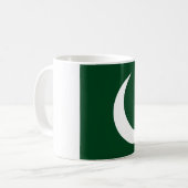 (Pakistanische) Flagge Pakistans Kaffeetasse (Vorderseite Links)