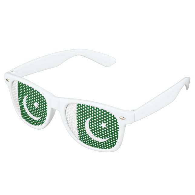 pakistanische Flagge Partybrille (Schrägansicht)