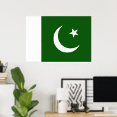 pakistanische Flagge Poster (Heimbüro)