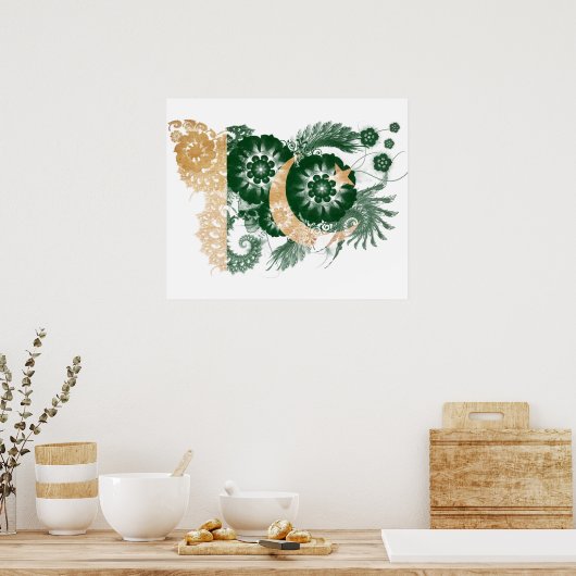 pakistanische Flagge Poster (Küche)