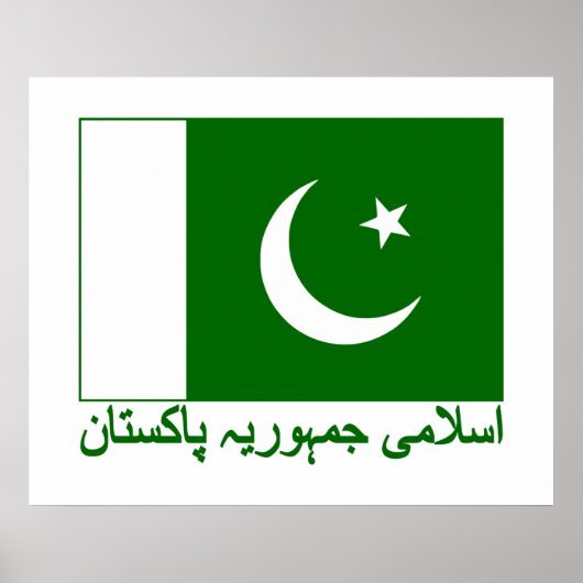 pakistanische Flagge Poster (Vorne)
