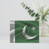 pakistanische Flagge Postkarte (Stehend Vorderseite)