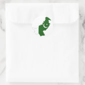 Pakistanische Flagge Runder Aufkleber (Tasche)