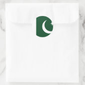 pakistanische Flagge Runder Aufkleber (Tasche)