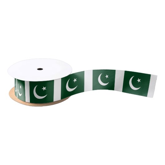 Pakistanische Flagge Satinband (Spule)