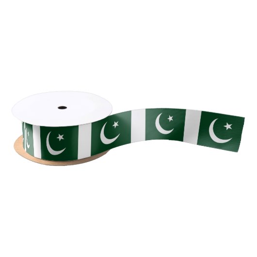 pakistanische Flagge Satinband (Spule)