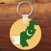 Pakistanische Flagge Schlüsselanhänger (Vorderseite)