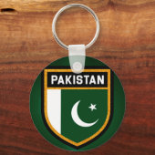 pakistanische Flagge Schlüsselanhänger (Vorderseite)