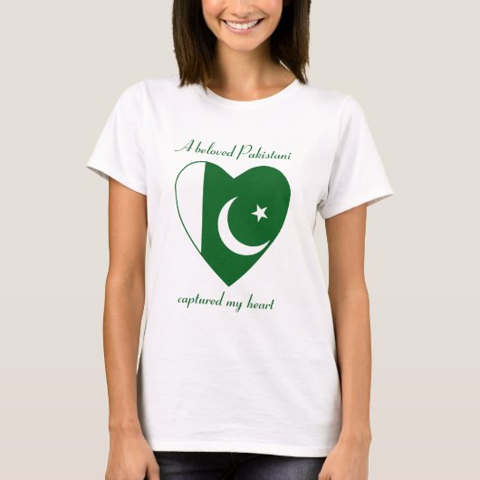 pakistanische Flagge Schweden T - Shirt (Vorderseite)